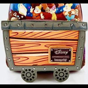 Loungefly Disney Seven Dwarfs Mine Cart Mini Backpack